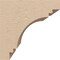 Ekena Millwork 6"W x 6"D x 6"H Wide Pescadero Rough Cedar Woodgrain TimberThane Corbel, Primed Tan CORUR06X06X06PECRCPR - alternate 5